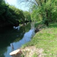 chemin de halage à Charpont, vers Ecluzelles