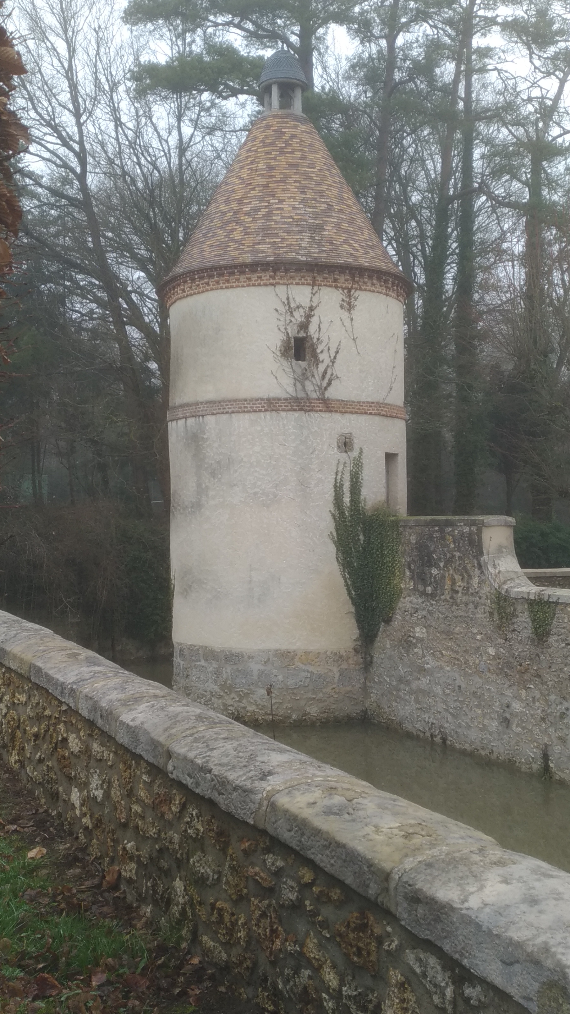 une tour du manoir de la Cour Senlisse