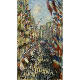 Claude monetthe rue montorgueil in paris celebration of