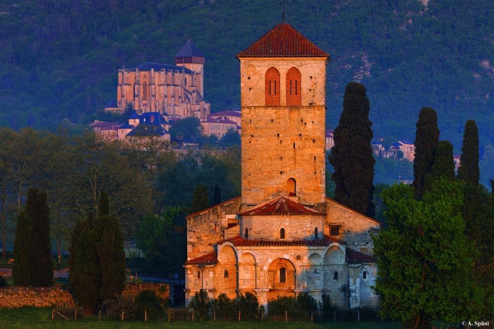 Coucher soleil sur basilique et st ber 1