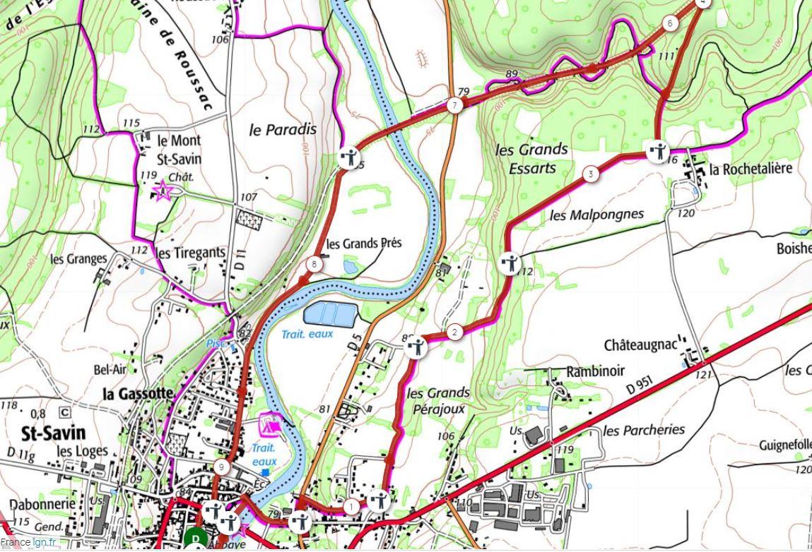 Parcours st savin après-midi