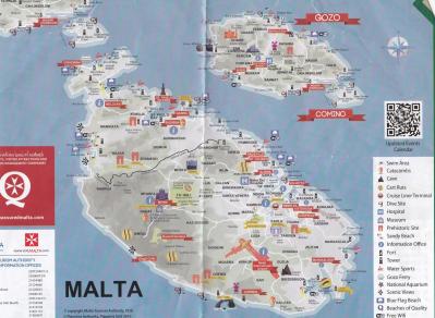 Plan malte et gozo